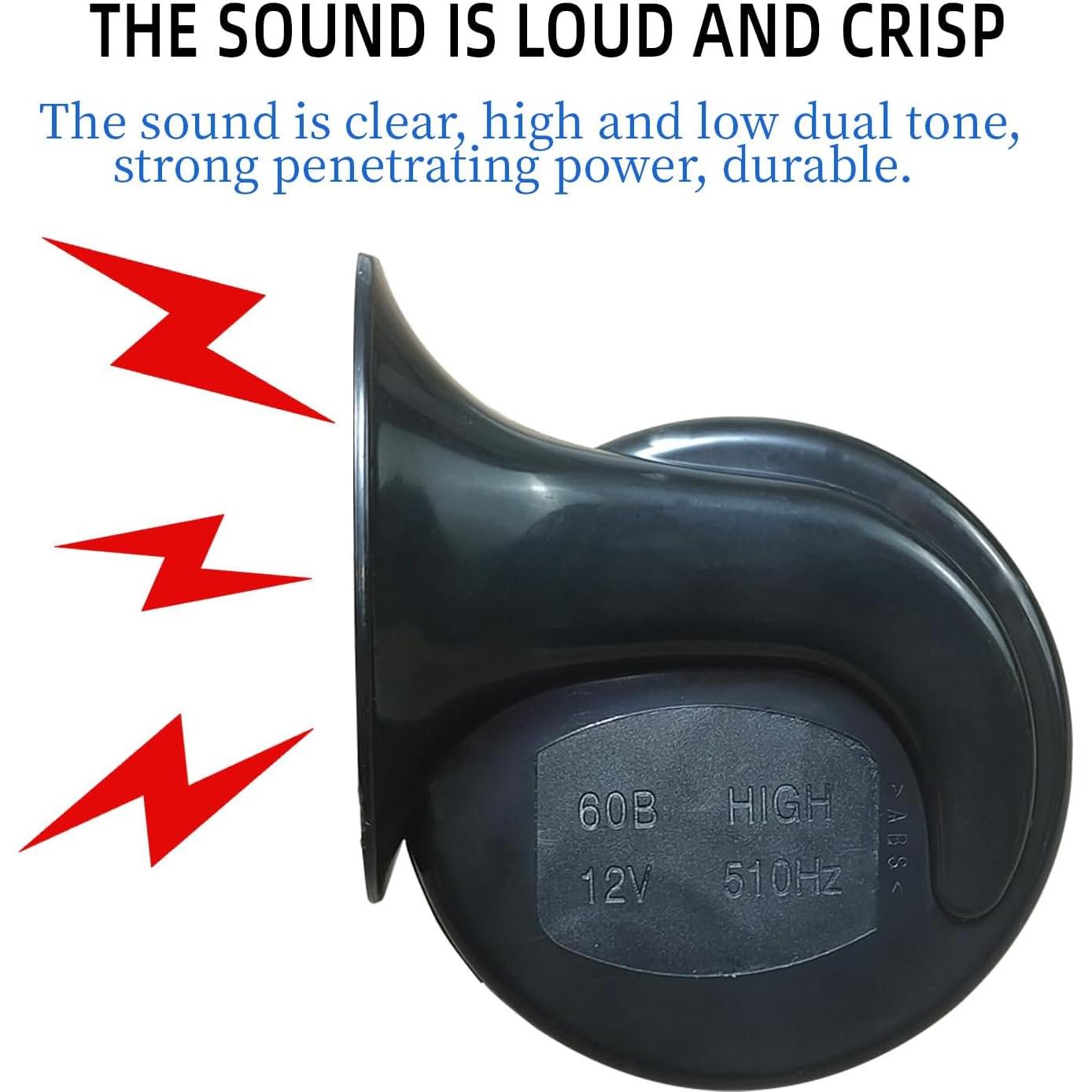 Claxon de Tren ZJLWYZQQ 300DB Doble 12V Impermeable