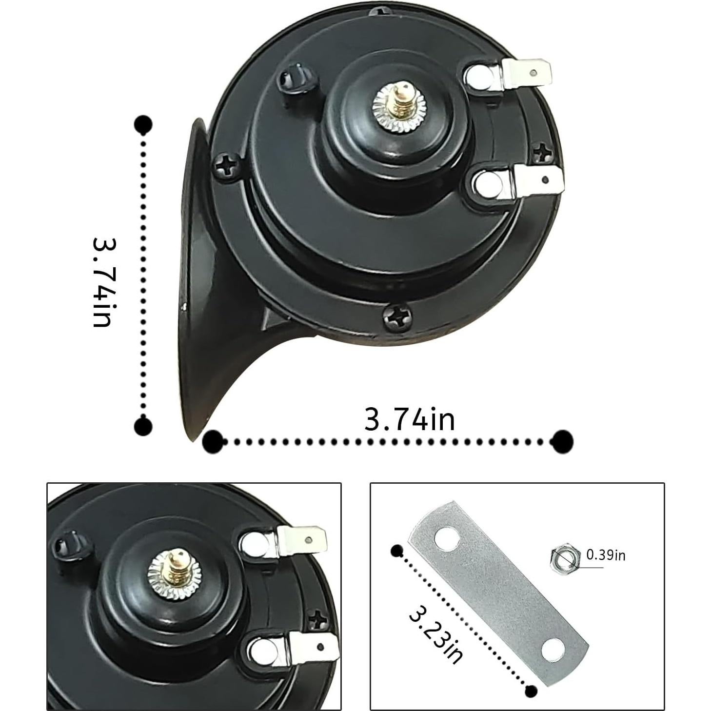 Claxon de Tren ZJLWYZQQ 300DB Doble 12V Impermeable