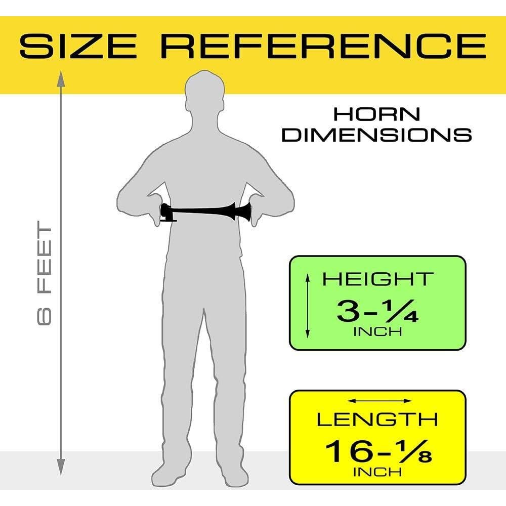 Claxon de Tren Vixen Horns VXH2112C Doble Trompeta 118dB
