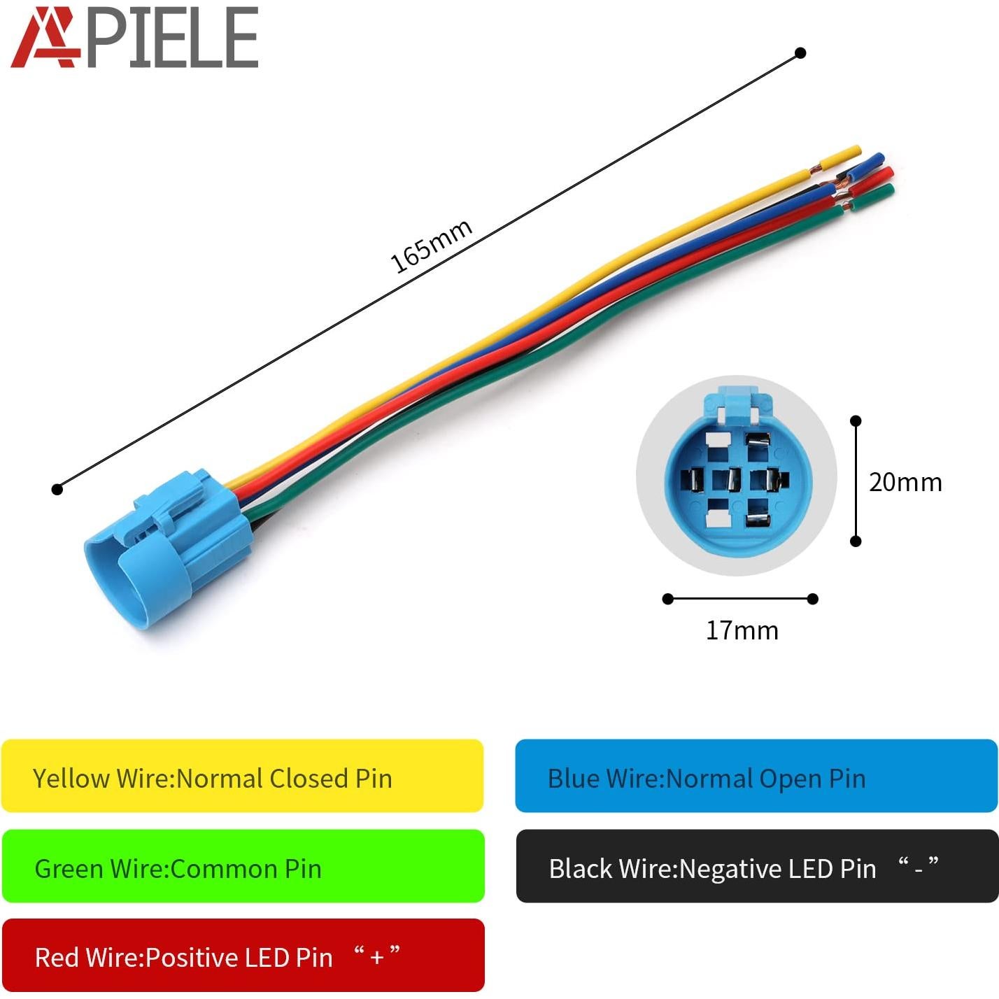 Interruptor Momentáneo APIELE 19mm 12V con Zumbador IP65