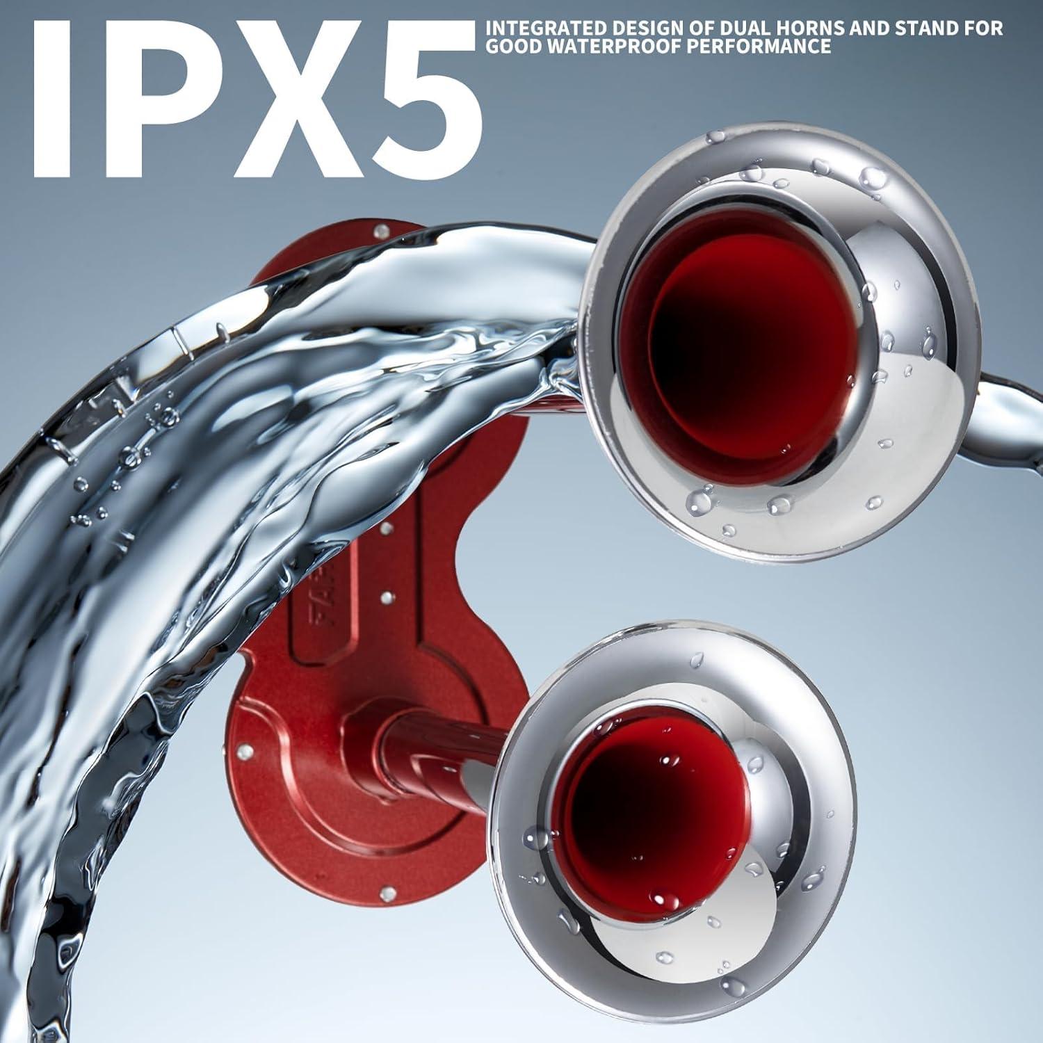 Bocina de Coche FARBIN 12V Doble Cromada 130dB