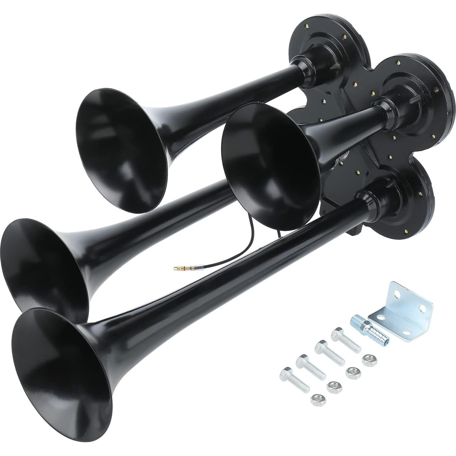 Claxon de Aire NovelBee 4 Trompetas 150DB para Coche y Barco