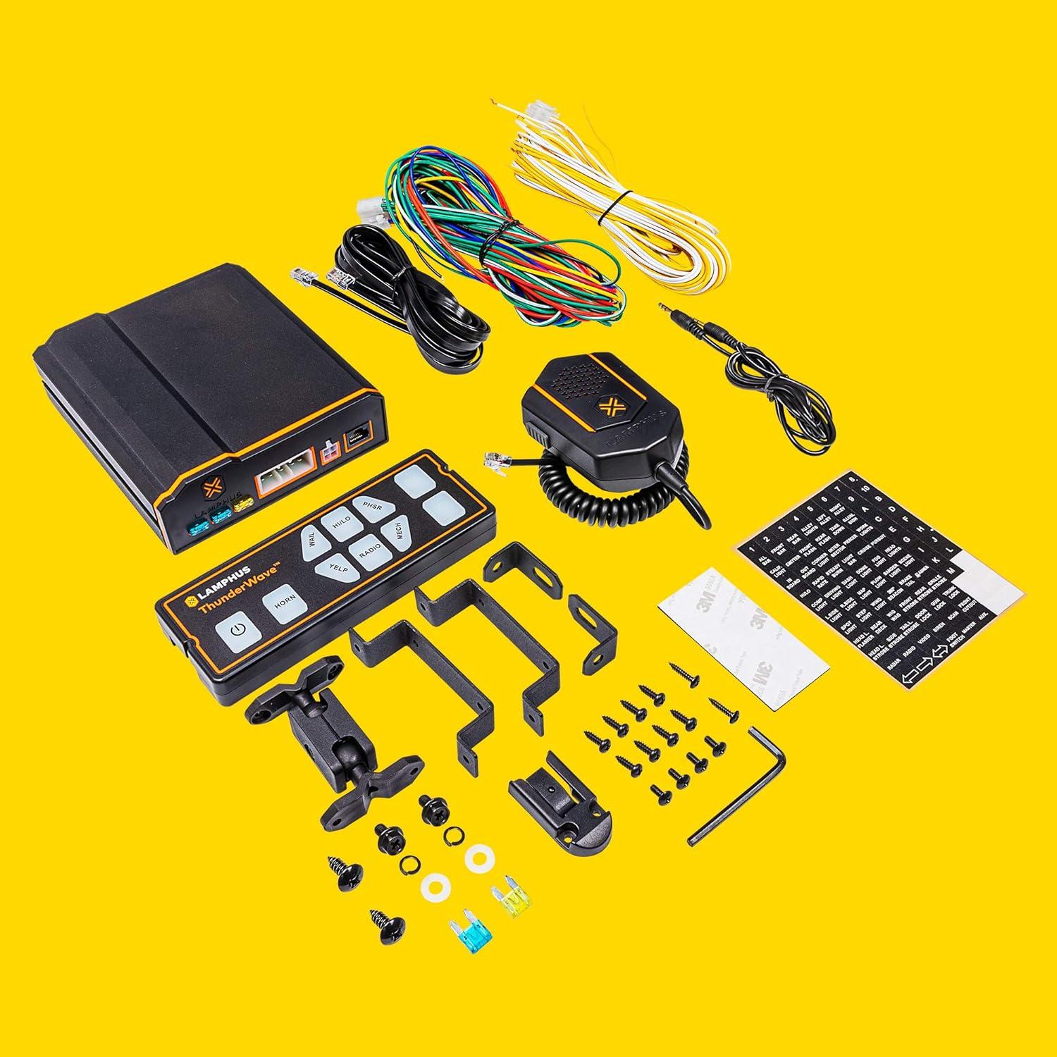 Amplificador de Sirena ThunderWave 150W con Control Remoto