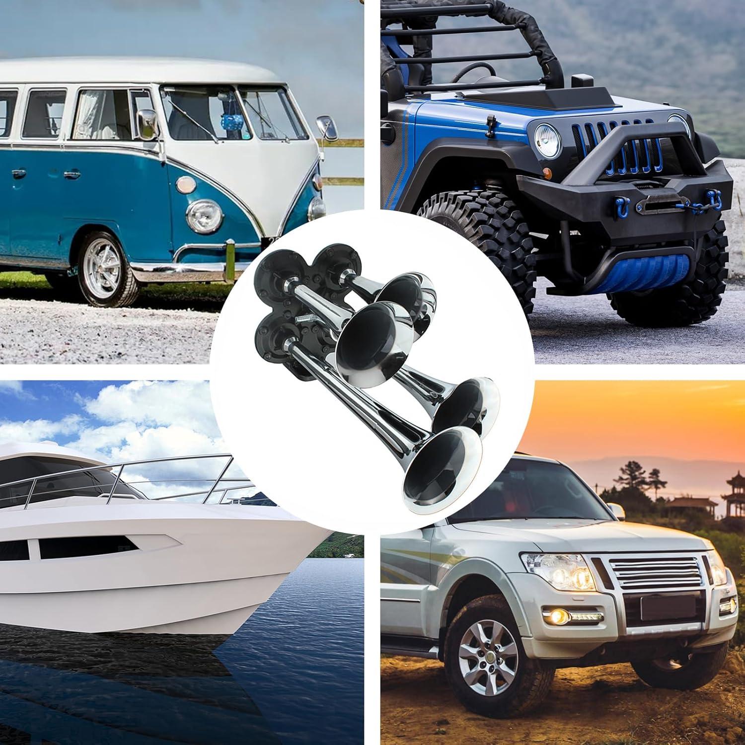 Kit de Bocina de Aire DriSentri AUP_418 150dB 4 Trompetas