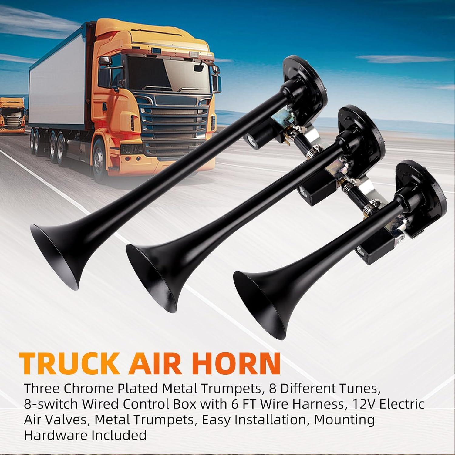 Kit de bocina de aire Cenzhiwen KX-2025731 10 tonos 24V