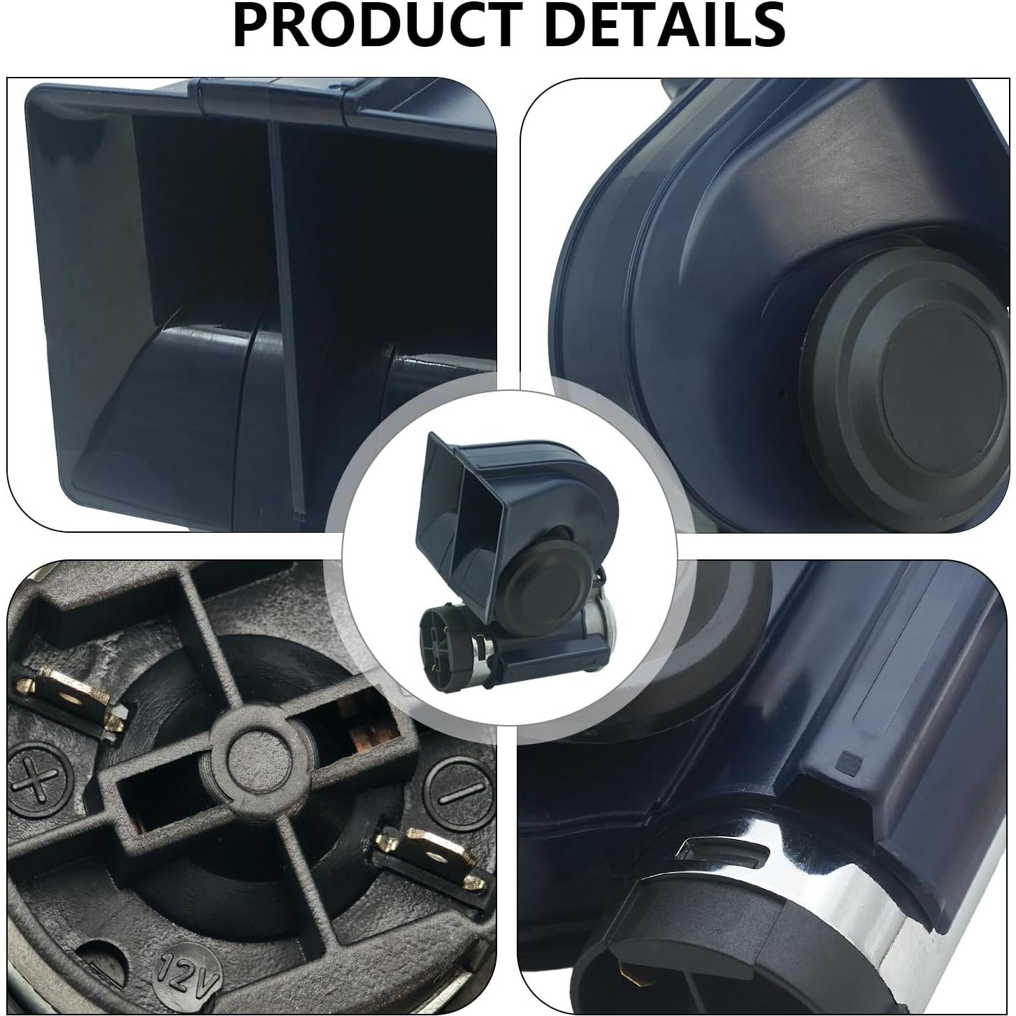 Bocina de Aire NEOGET 12V Compacta Doble Tono 128dB Azul