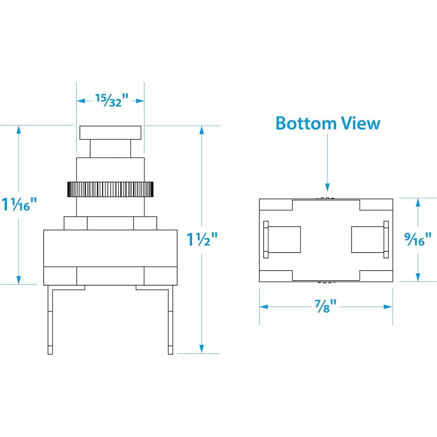 Timbre de Barco Seachoice 11701 Botón de Presión 100W