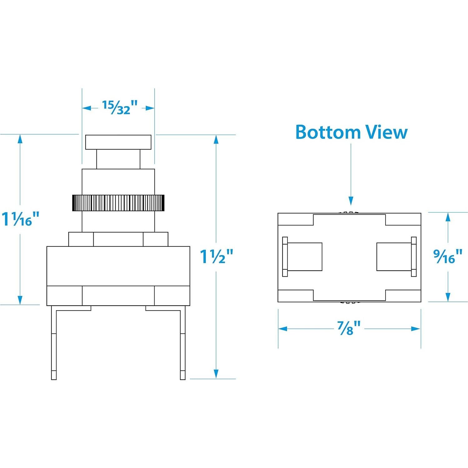 Timbre de Barco Seachoice 11701 Botón de Presión 100W