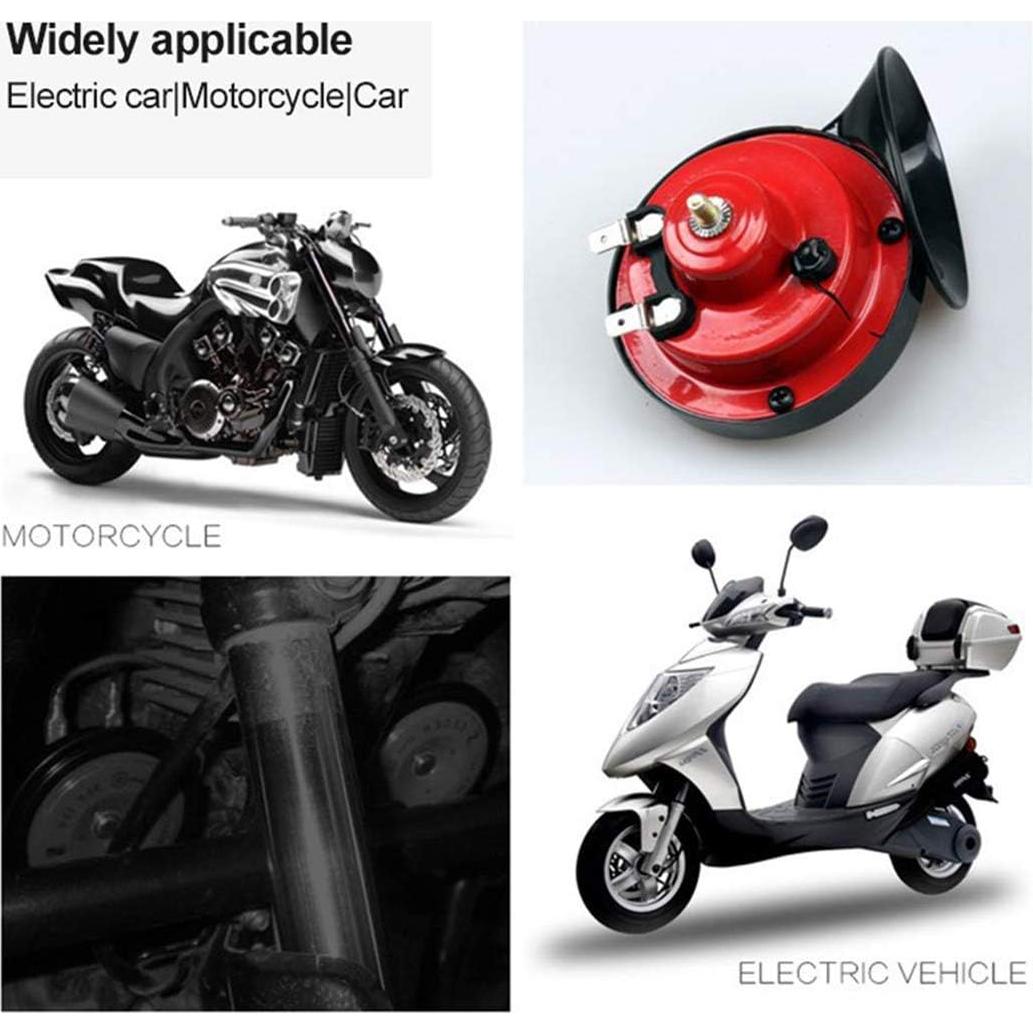 Cuerno de Tren Doble Jesokiibo 300dB 12V Impermeable Rojo