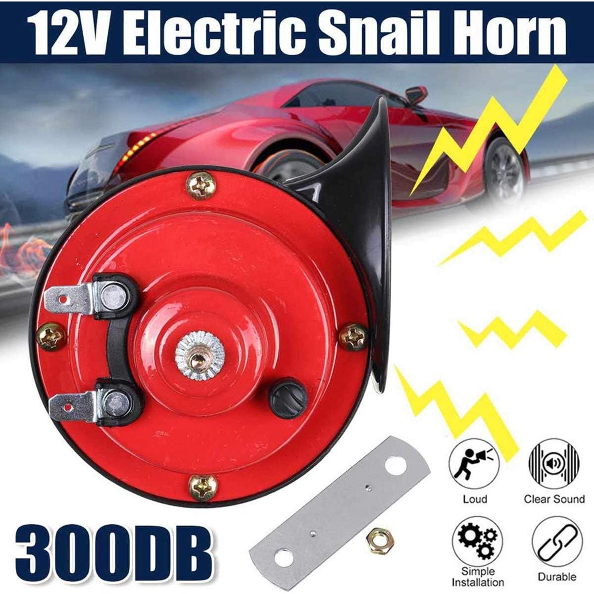 Cuerno de Tren Doble Jesokiibo 300dB 12V Impermeable Rojo