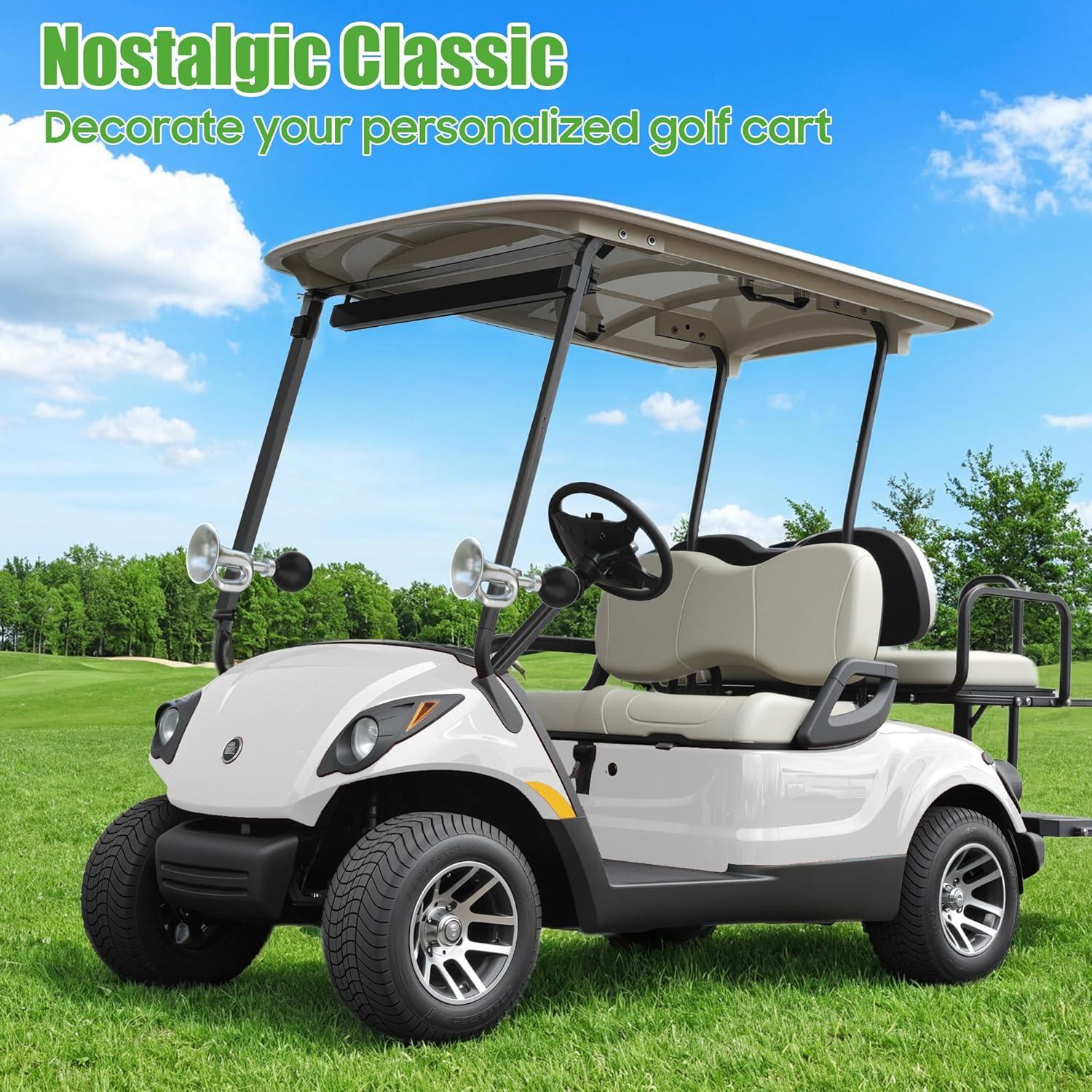 Bocina de Carrito de Golf 10L0L Retro Cromada 14.81x10.39cm