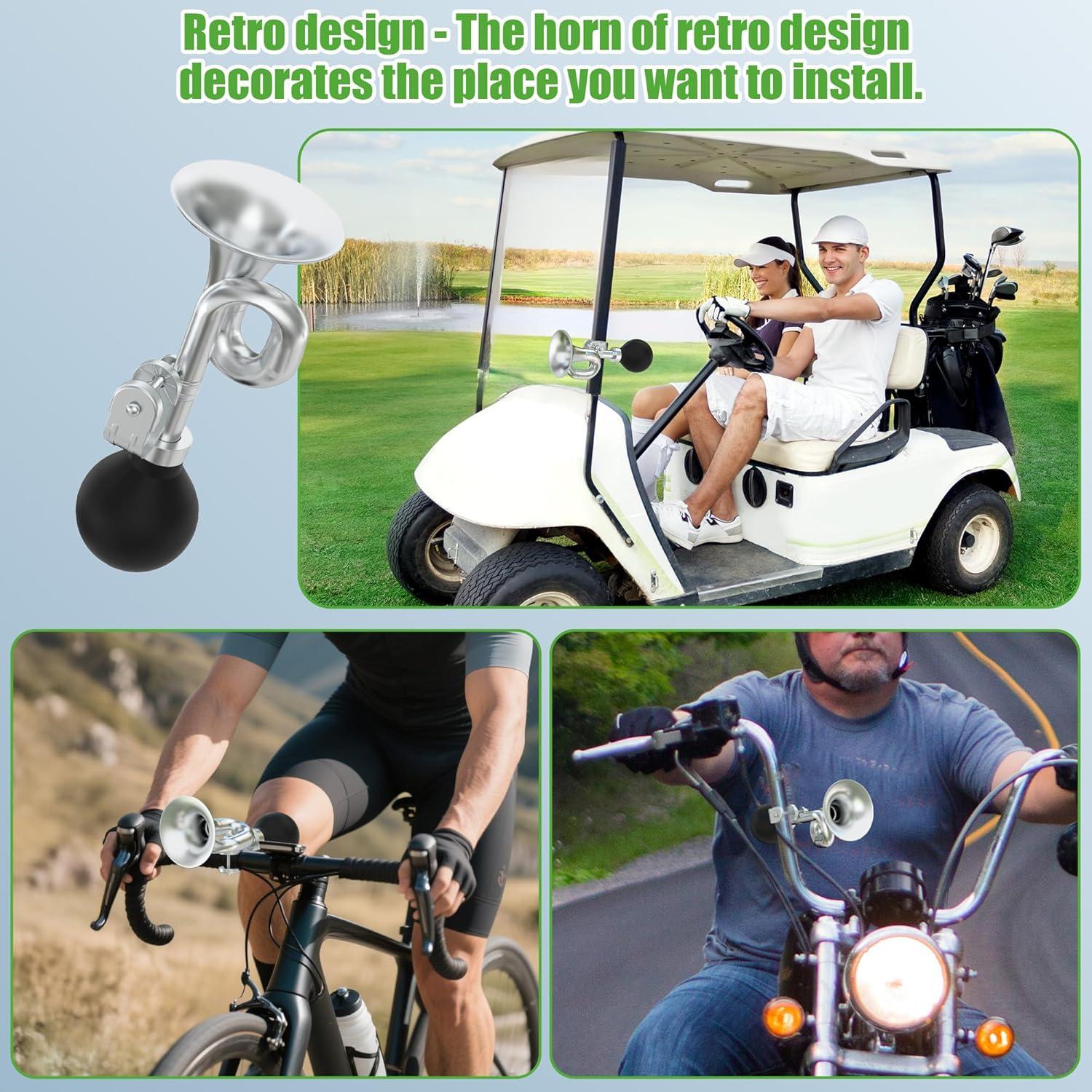 Bocina de Carrito de Golf 10L0L Retro Cromada 14.81x10.39cm