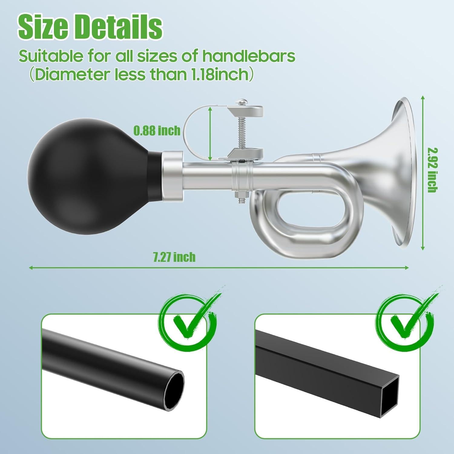 Bocina de Carrito de Golf 10L0L Retro Cromada 14.81x10.39cm