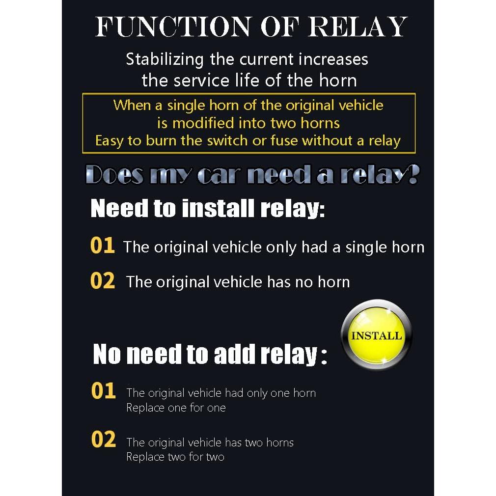 Claxon de coche 12V BANHAO 125dB impermeable ajuste universal