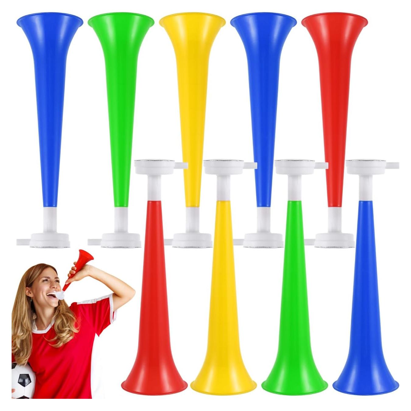 Trompetas de Plástico Homoyoyo 10 Pcs para Eventos Deportivos