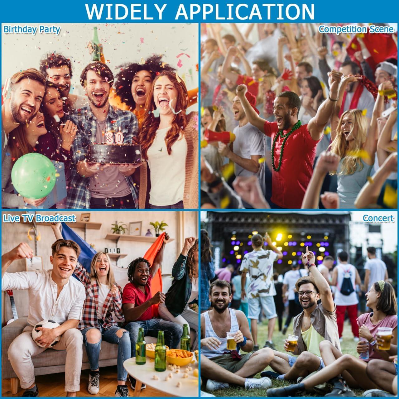 Trompetas de Plástico Homoyoyo 10 Pcs para Eventos Deportivos