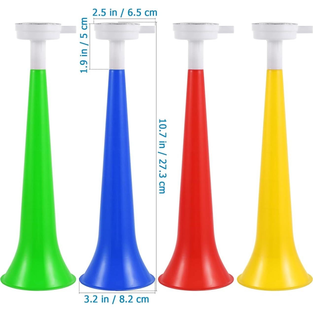 Trompetas de Plástico Homoyoyo 10 Pcs para Eventos Deportivos