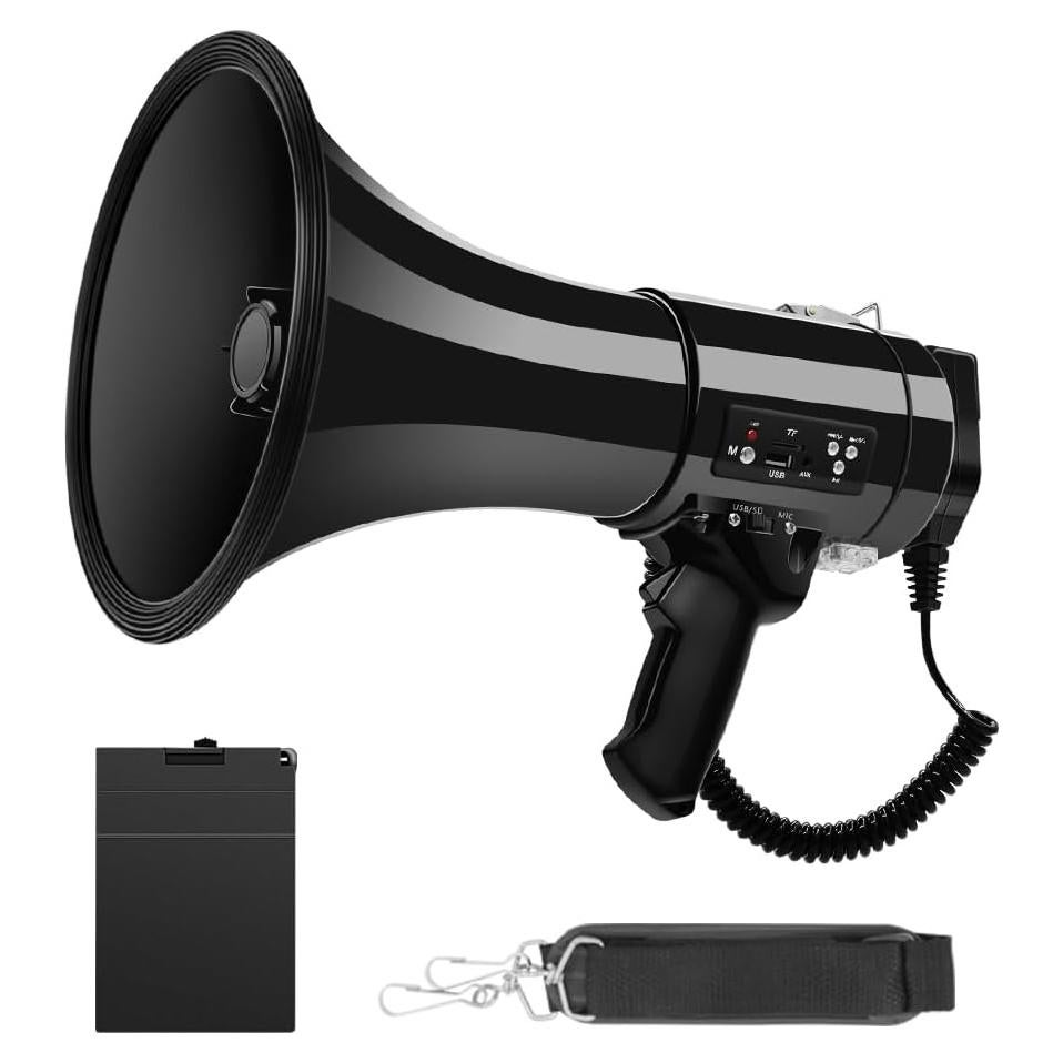 Megáfono Recargable Bluetooth XIAGDIAZ K01 50W con USB