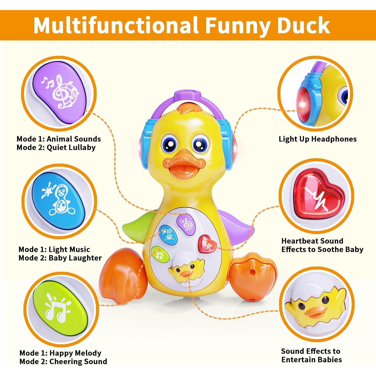 Juguete Musical Pato Bailarín Wanonoo 6-12 Meses Desarrollo