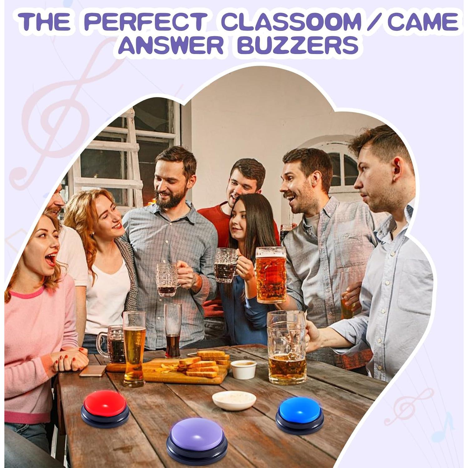 8 Botones de Grabación de Voz PQJSJDR para Juegos y Mascotas