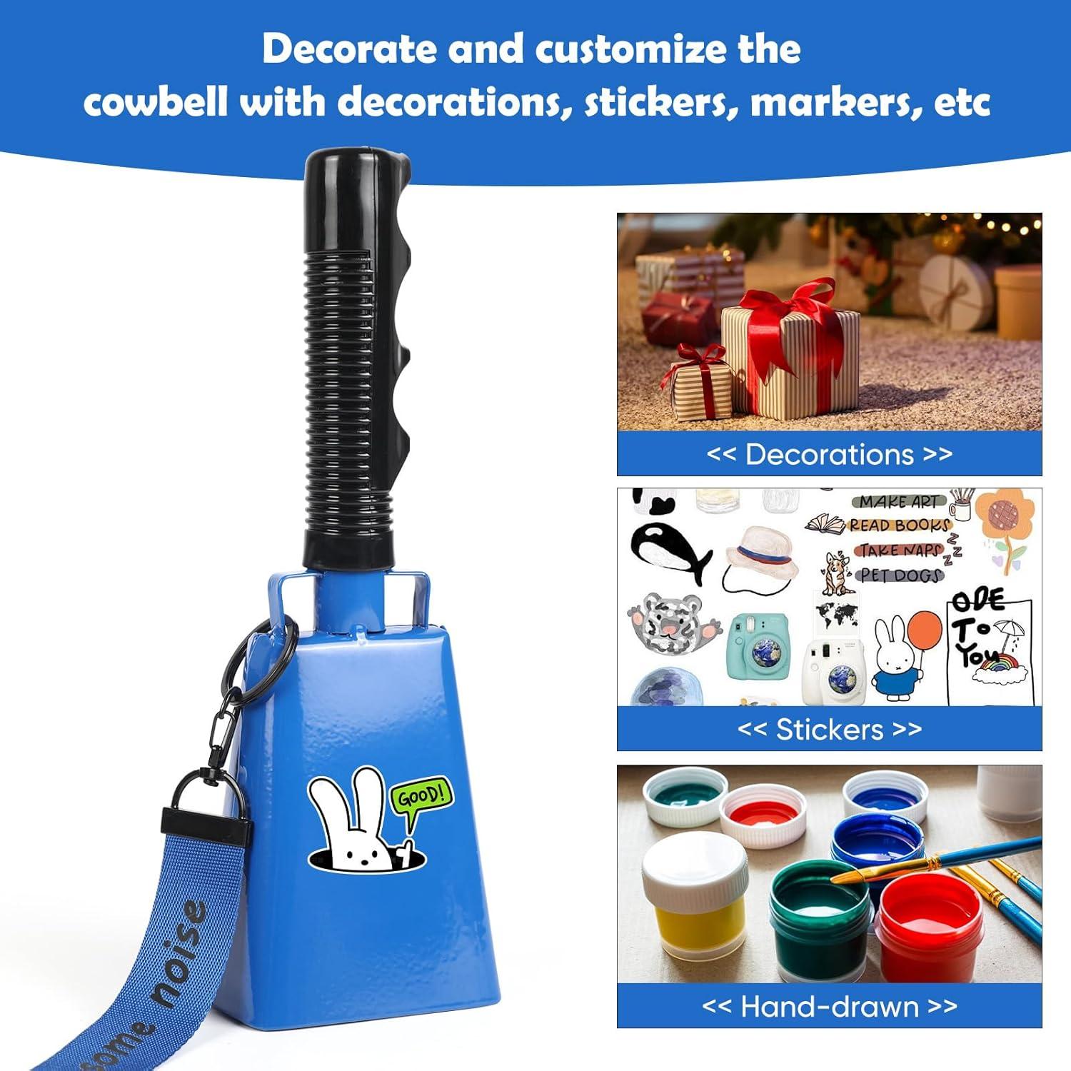 Campanas de Vaca Musfunny 20 cm - 2 Pcs para Eventos Deportivos