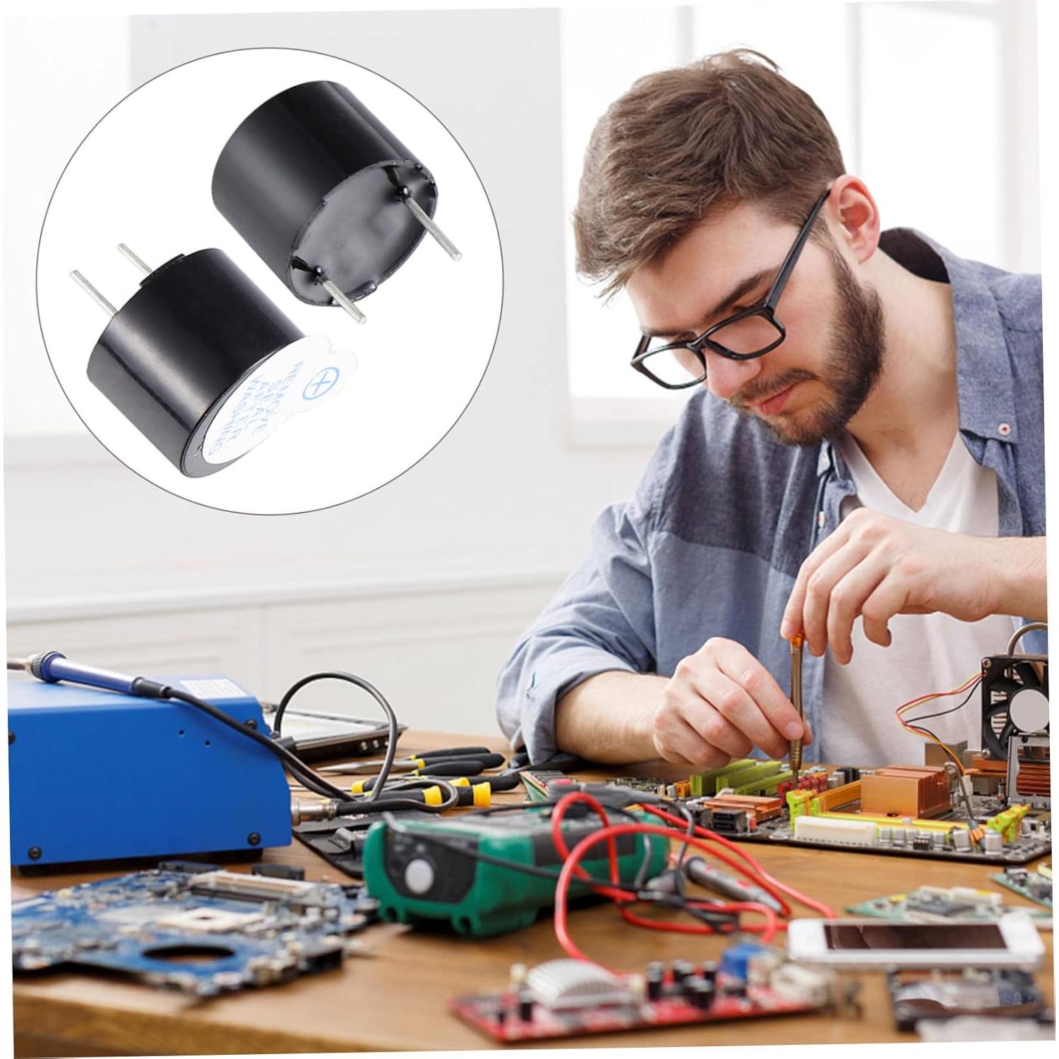 Zumbadores Piezoeléctricos Compactos Anneome 12pcs 5V Alta Sonoridad