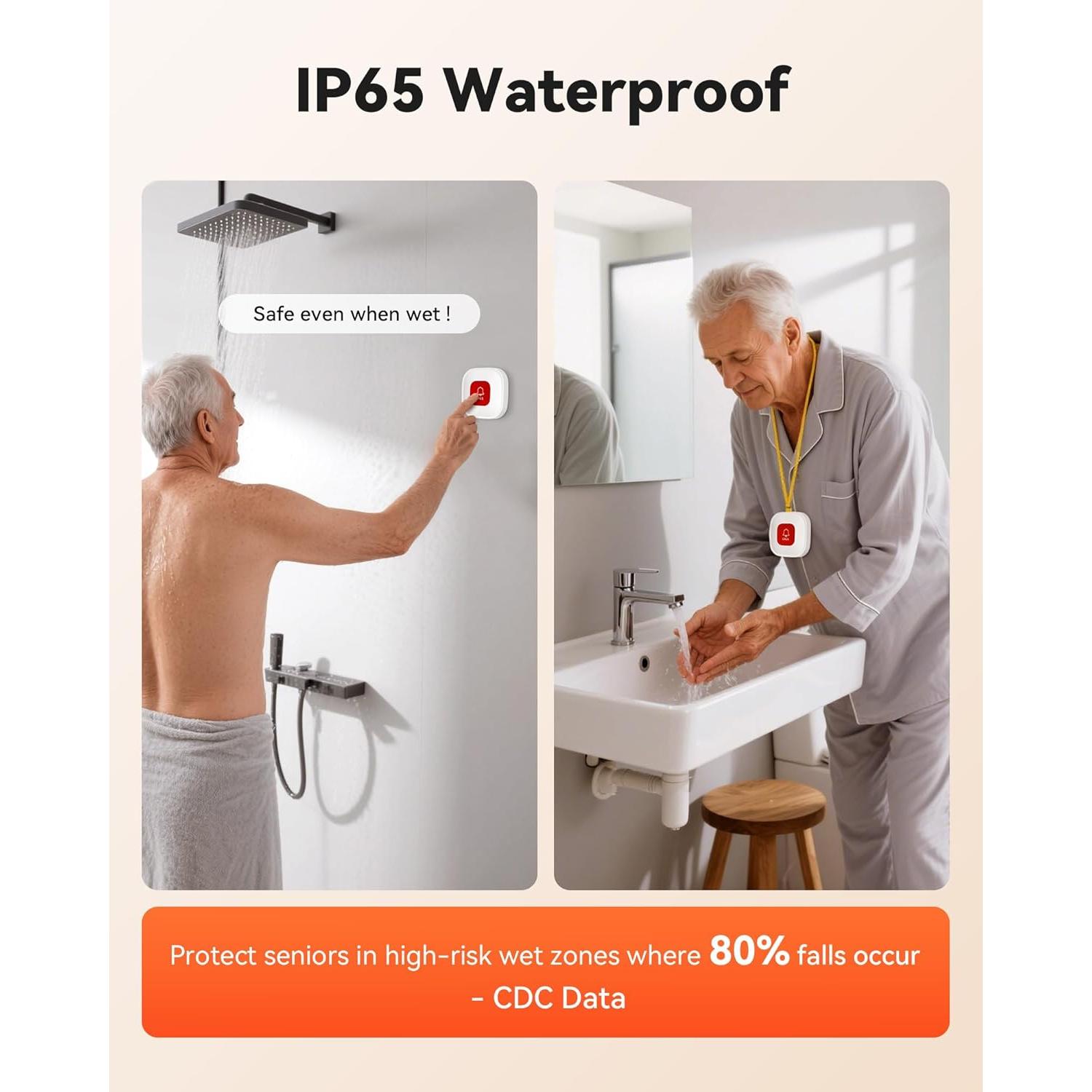 Botón de Llamada Inalámbrico LORA con Hub y 3 Botones IP65