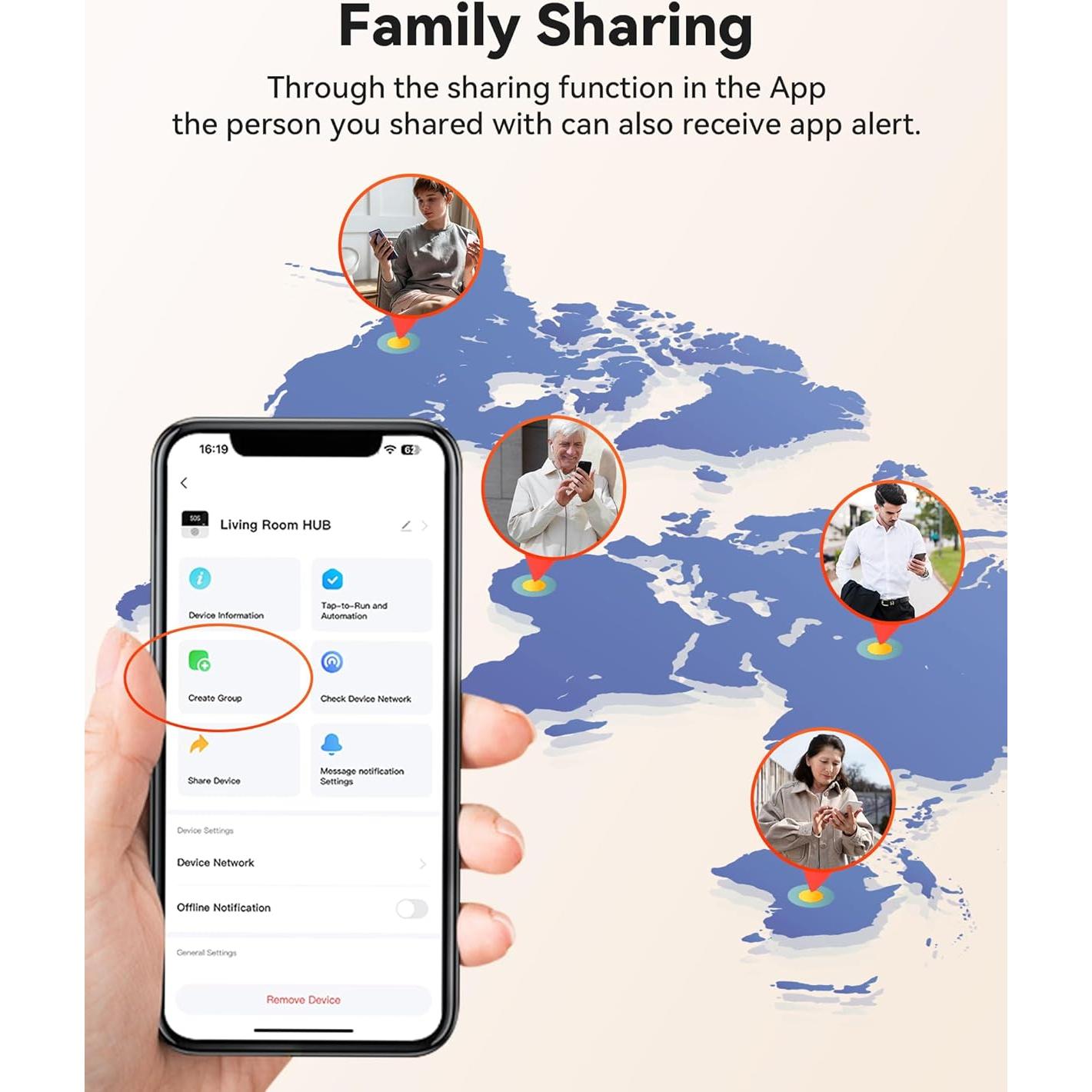 Botón de Llamada Inalámbrico LORA con Hub y 3 Botones IP65