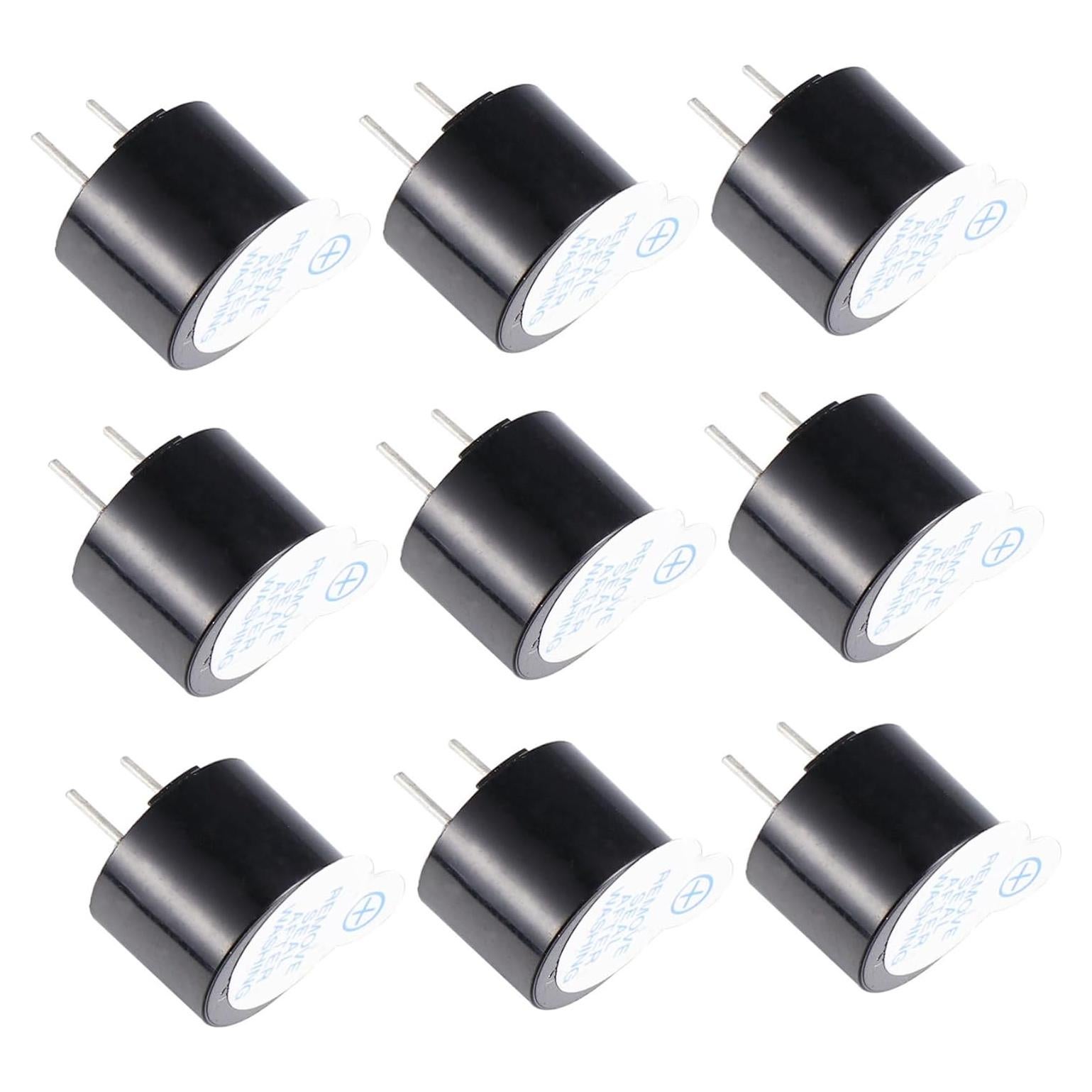 12 Zumbadores Electromagnéticos 5V Hohopeti para Electrónica