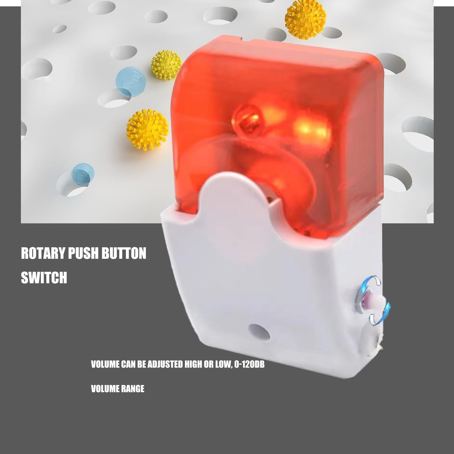 Alarma de Corte de Energía Lelukee 120Db Ajustable con Luz