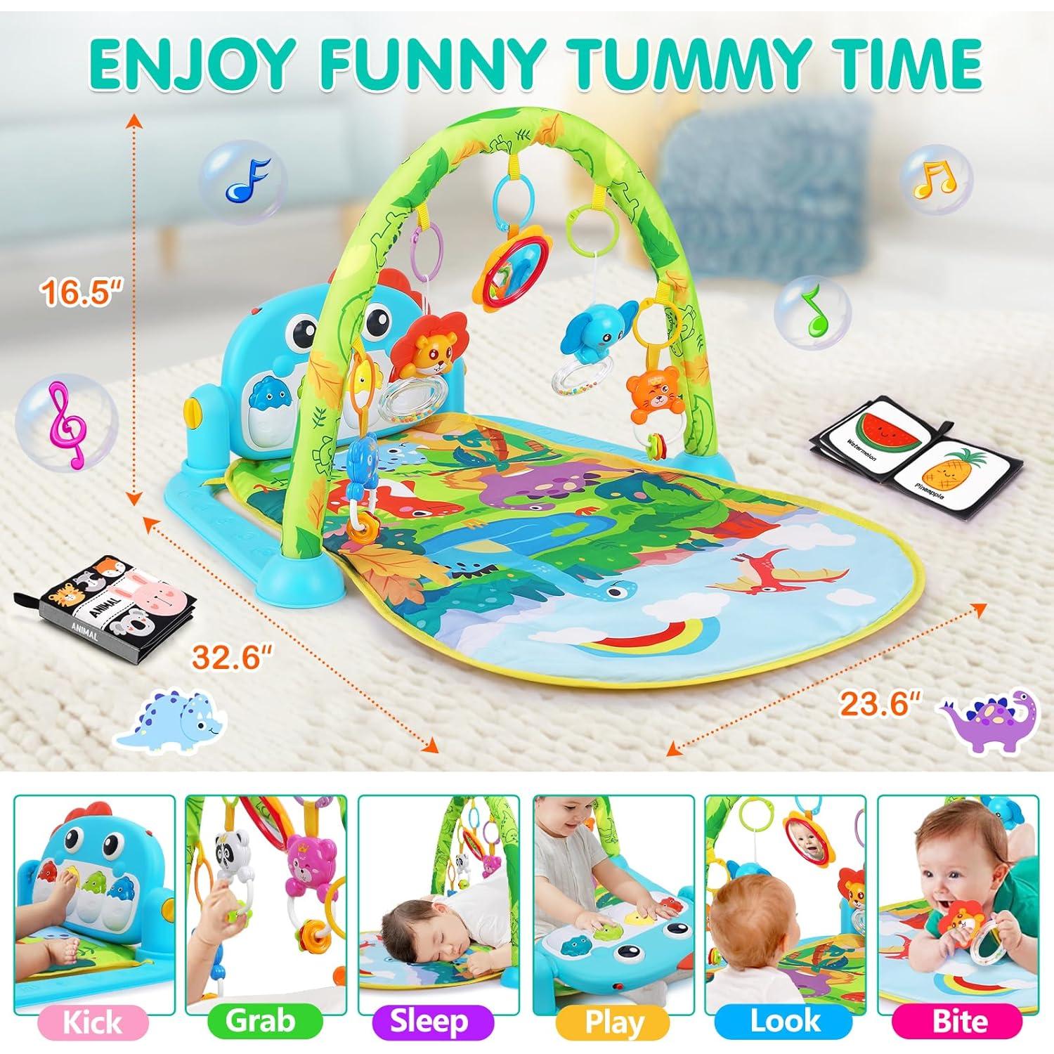 Alfombra de Juego Musical UMIKU Dinosaurios 82.8x59.9cm