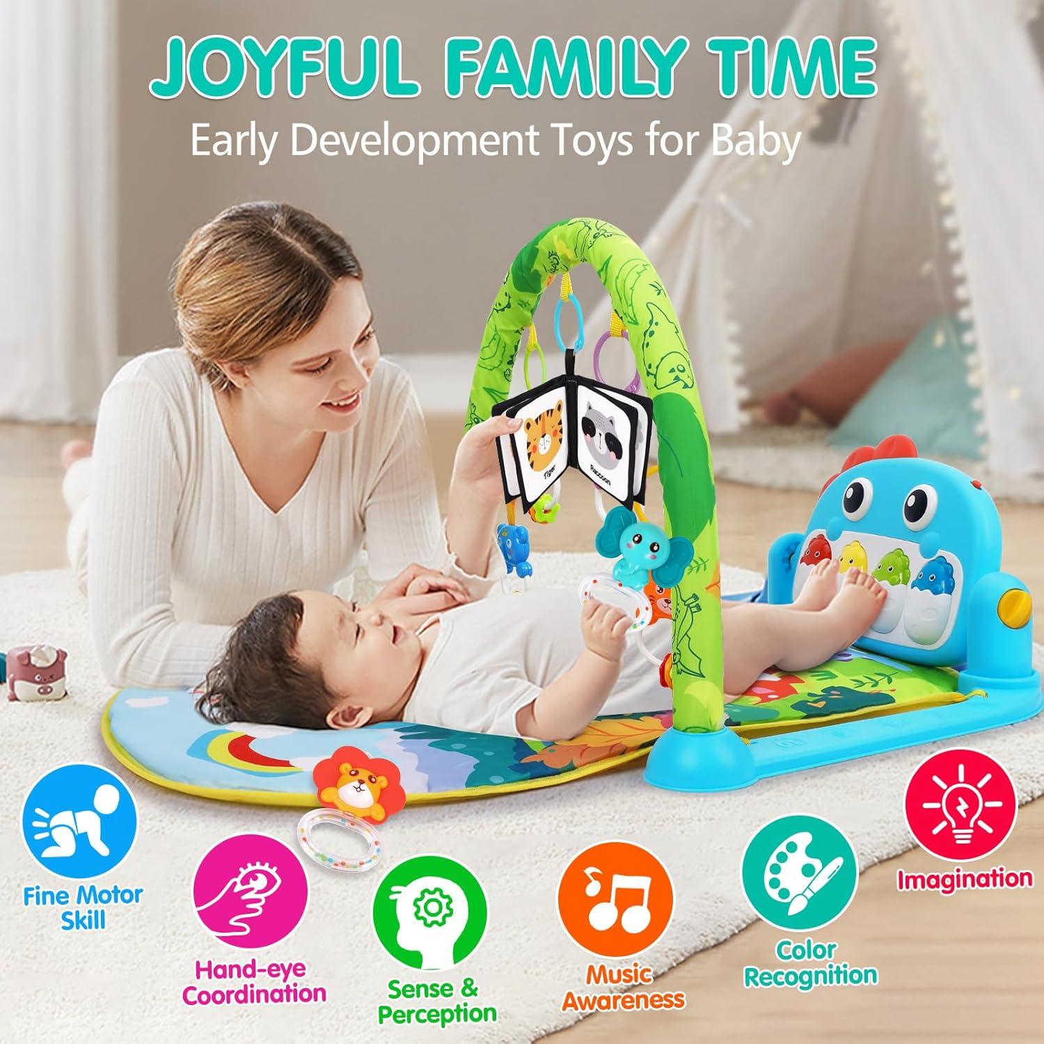 Alfombra de Juego Musical UMIKU Dinosaurios 82.8x59.9cm