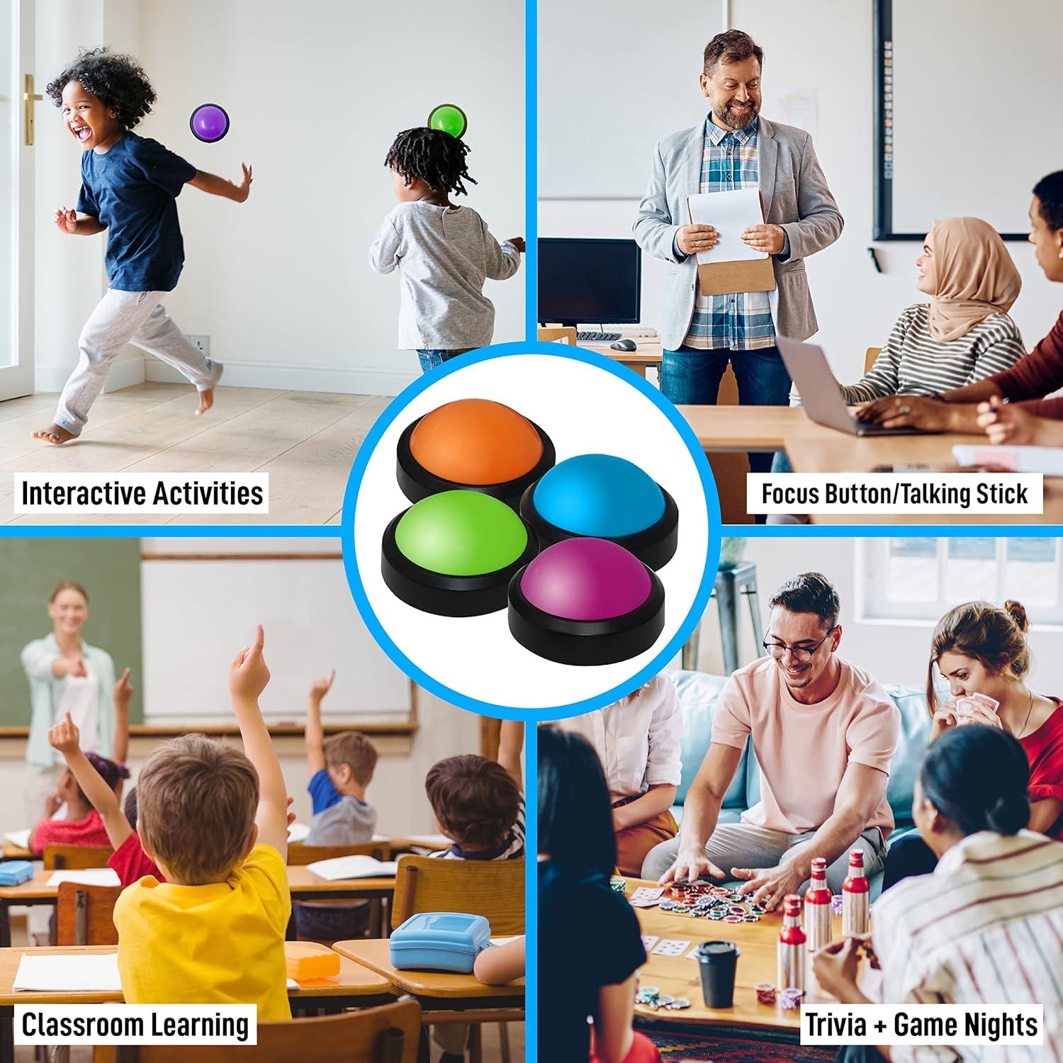 Zumbadores de Juego Elección del Maestro Paquete de 4 Colores