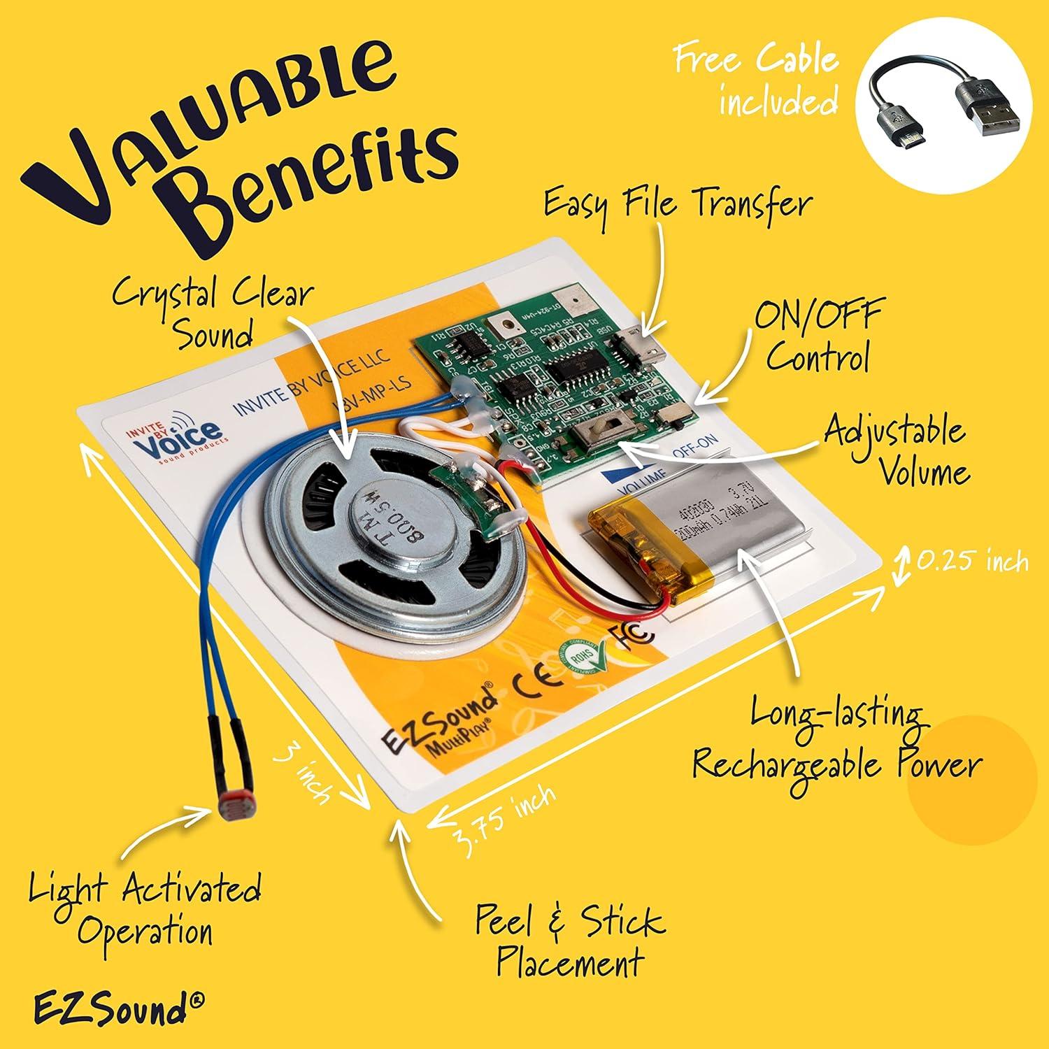 Módulo de Sonido Grabable EZSound con Sensor de Luz 200s