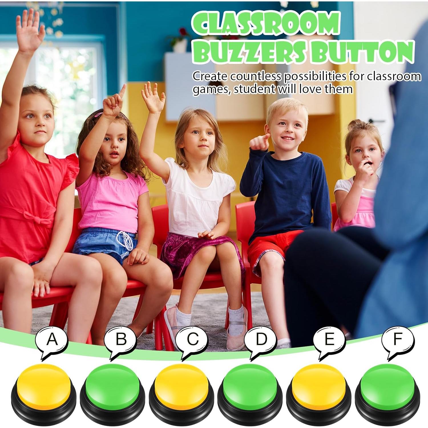 Yunsailing 12 Buzzers Grabables para Juegos de Aula y Trivia