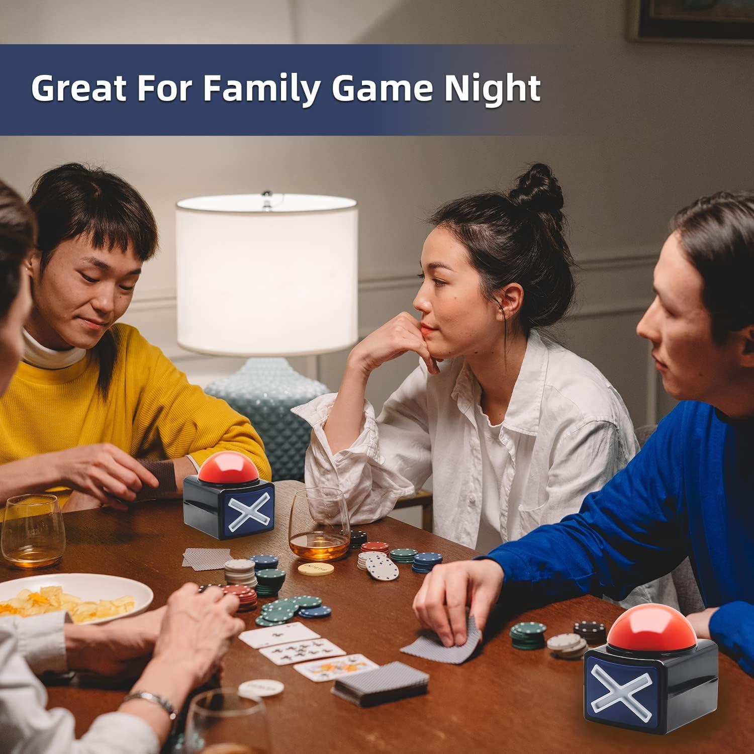 Juego de Botones de Respuesta DAFEN con Luz y Sonido 2 Pcs