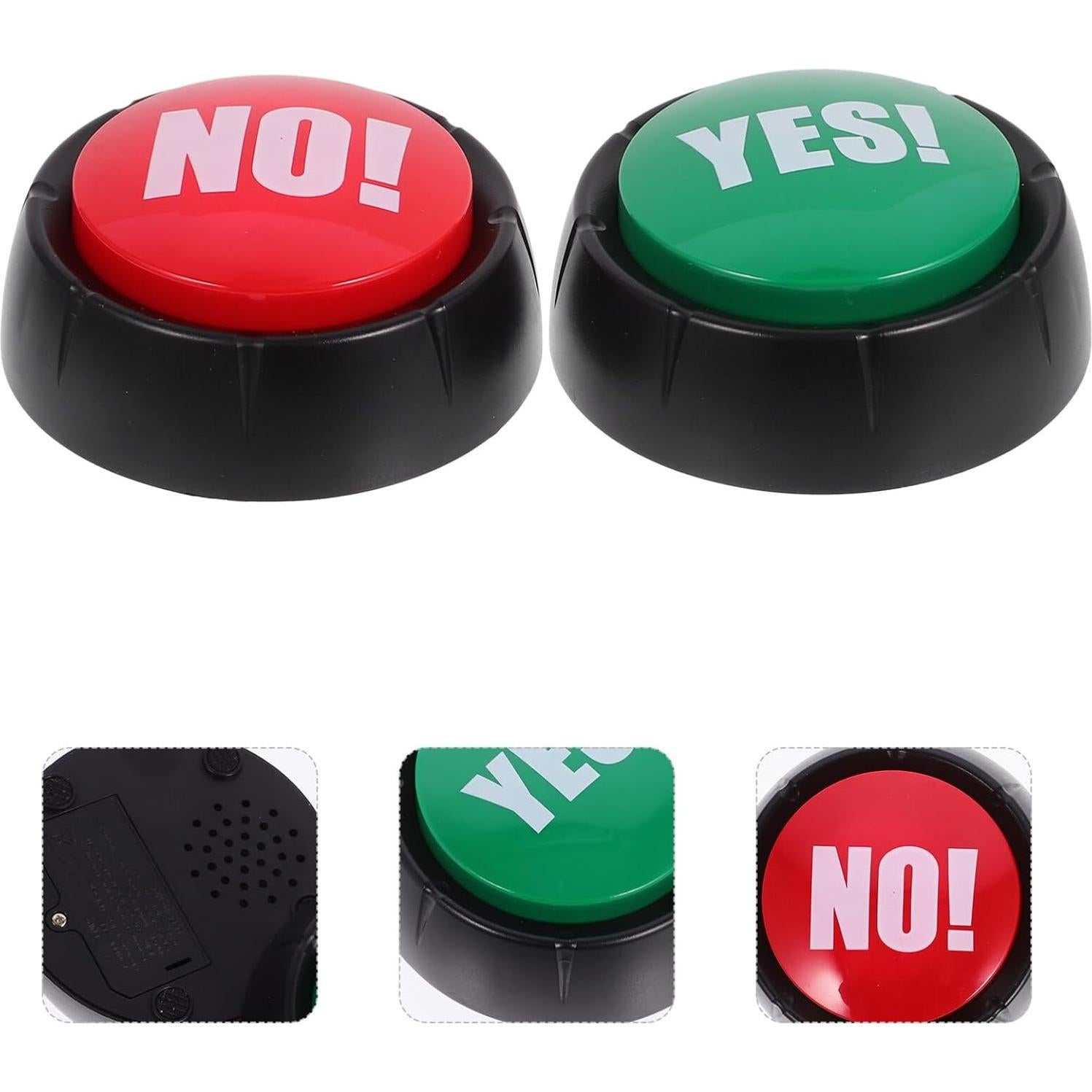 Juego de Botones de Voz Totority Set de 2 con Sonido 9 cm