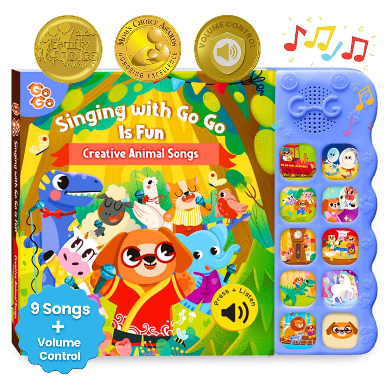 Libro Interactivo de Sonido Go Go Rimas Infantiles 1-3 Años