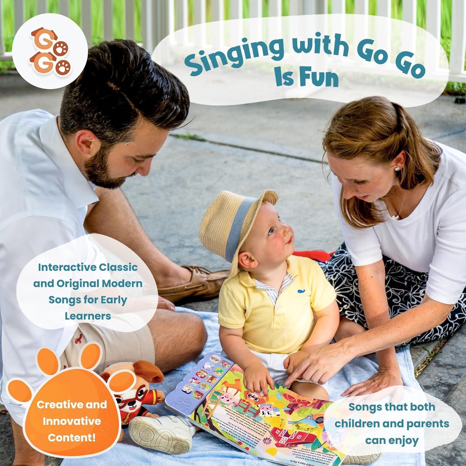 Libro Interactivo de Sonido Go Go Rimas Infantiles 1-3 Años