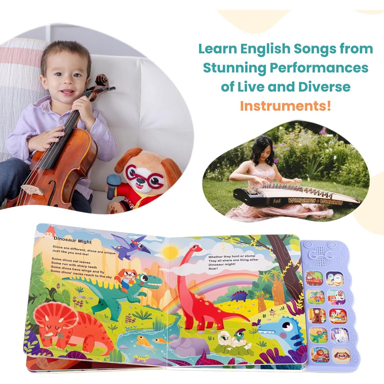 Libro Interactivo de Sonido Go Go Rimas Infantiles 1-3 Años