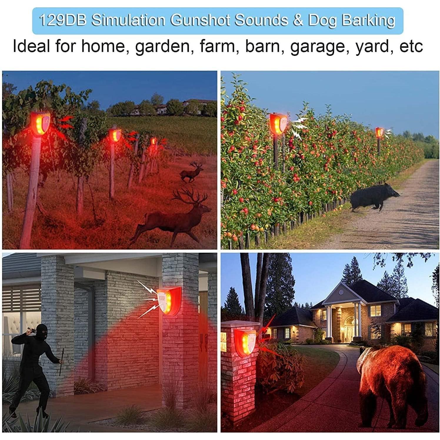 Luz de Alarma Solar con Sensor de Movimiento WONFAST 129dB