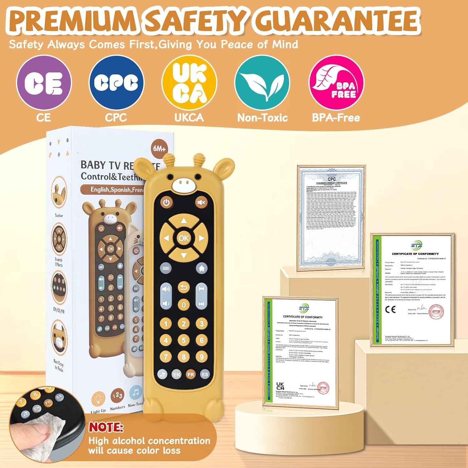 Juguete Musical Control Remoto Bebés Orzbow Negro con Funda