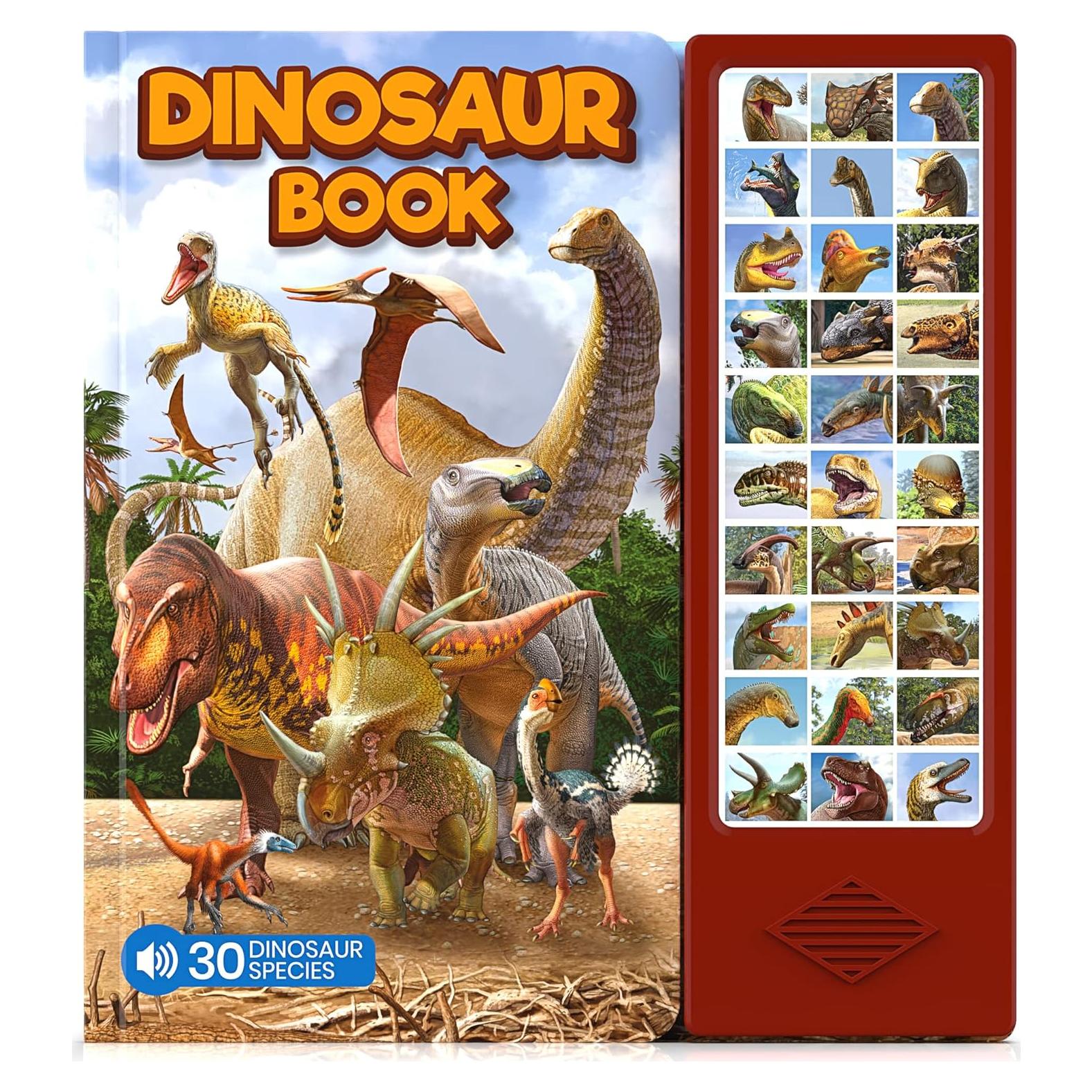 Libro Interactivo de Dinosaurios Hemalleon 30 Especies Sonidos