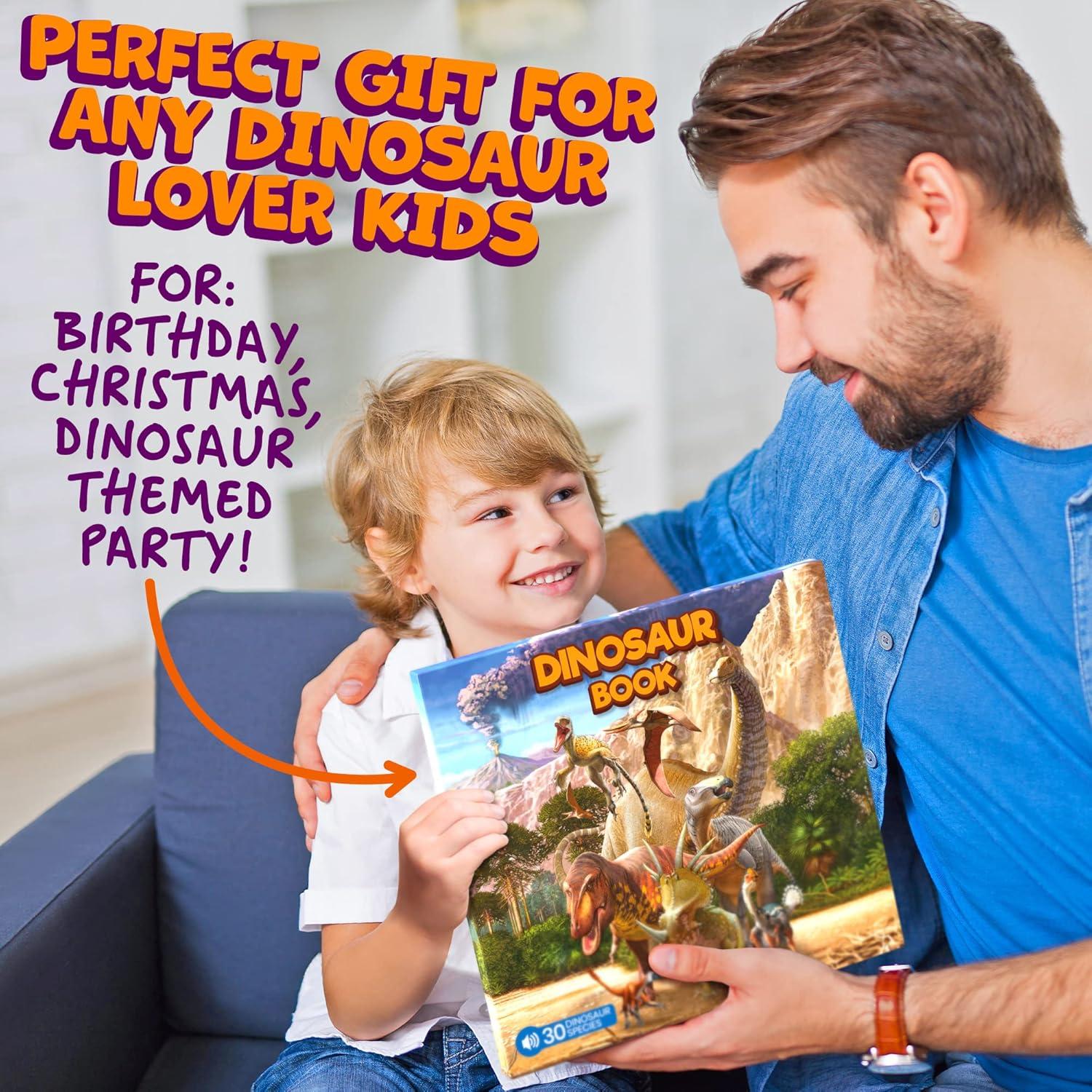 Libro Interactivo de Dinosaurios Hemalleon 30 Especies Sonidos