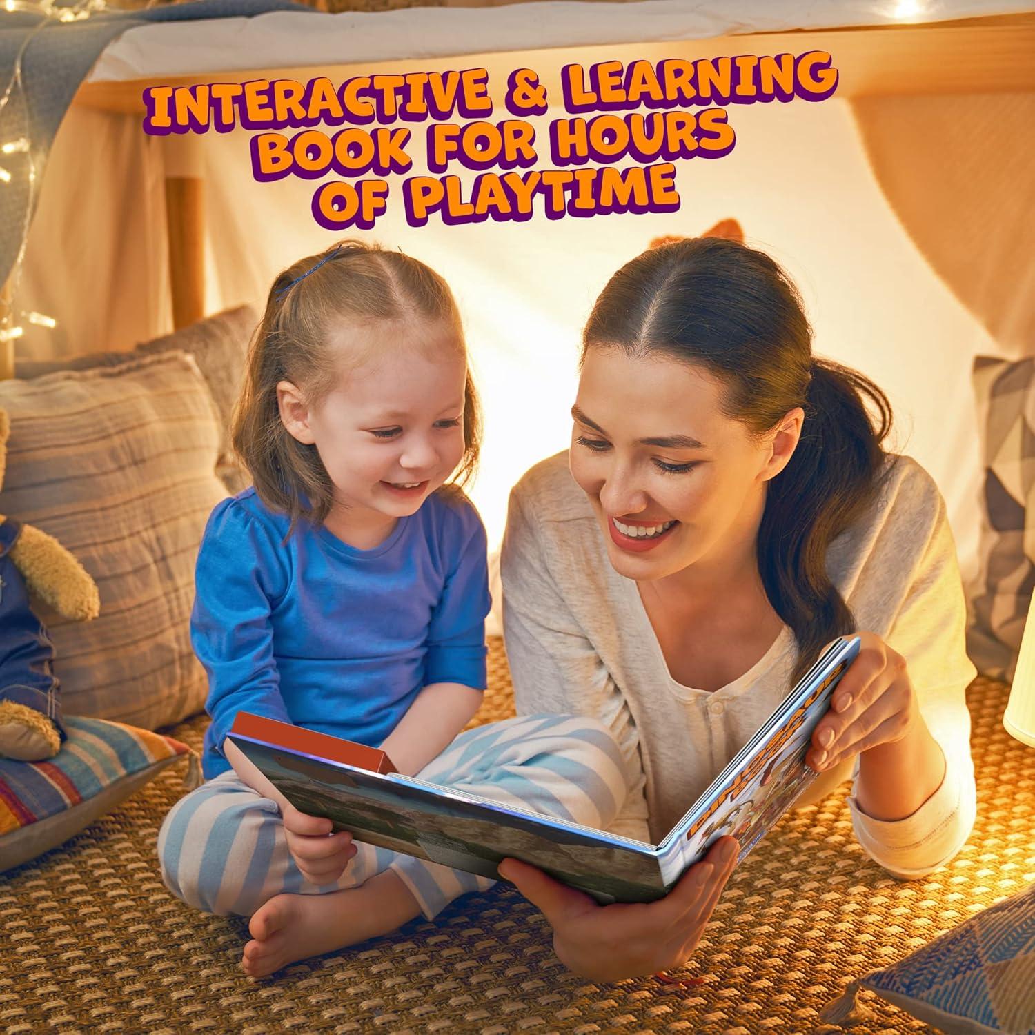 Libro Interactivo de Dinosaurios Hemalleon 30 Especies Sonidos