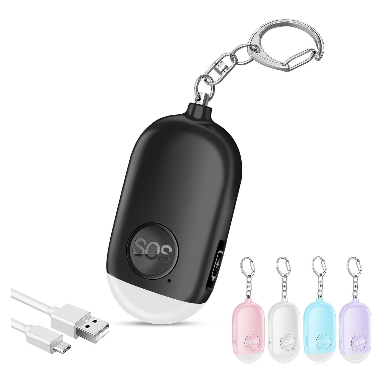 Alarma de Seguridad Personal Hion 130dB con Linterna LED