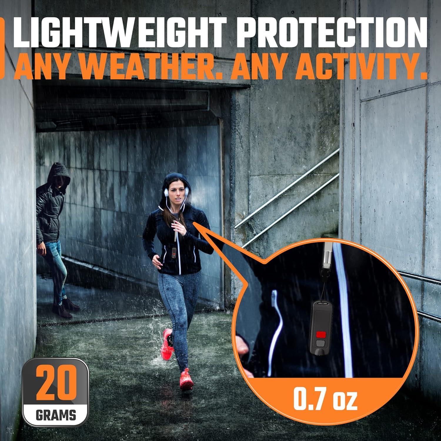 Alarma Personal WETEN 130dB Recargable USB Impermeable Negro