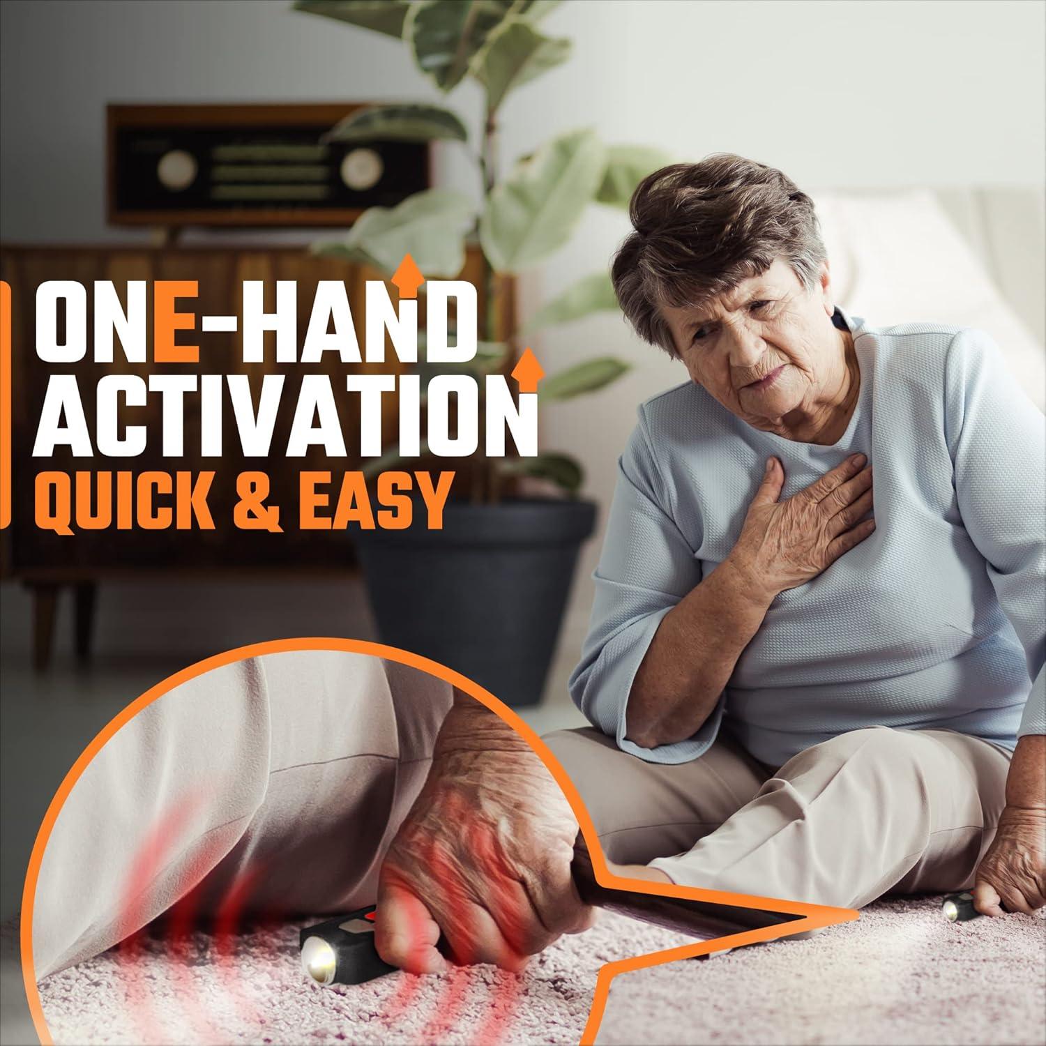 Alarma Personal WETEN 130dB Recargable USB Impermeable Negro