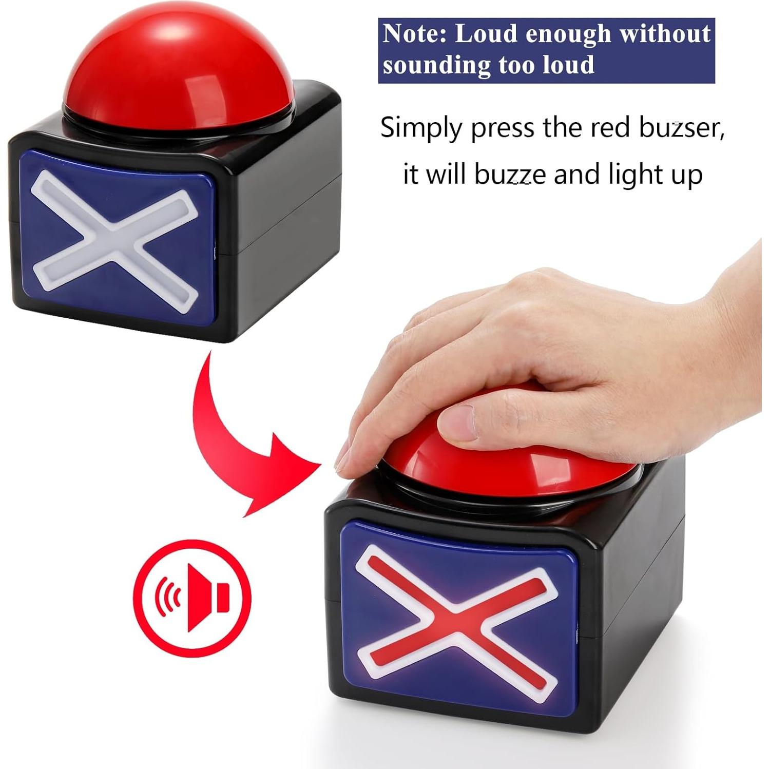 Paquete de 4 Timbres de Respuesta Cididu para Juegos