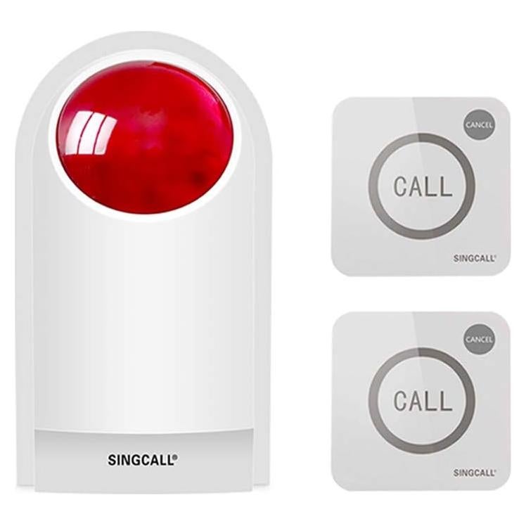 Kit Alarma Estroboscópica SINGCALL 120dB 1 Sirena + 2 Botones